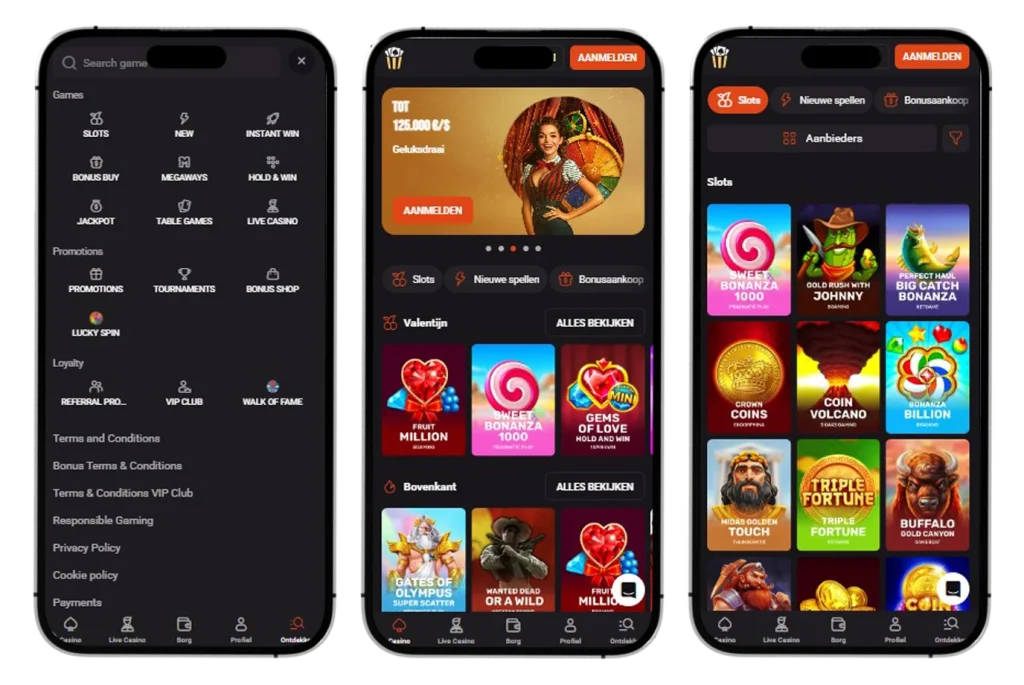 Hollywin Casino Mobiele versie