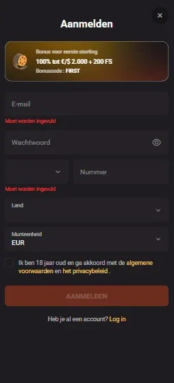 Hollywin Casino Registratie en KYC