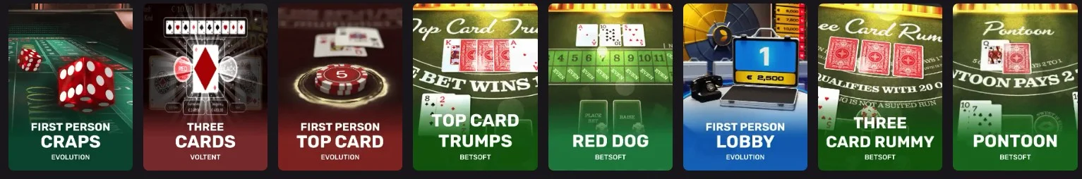 Hollywin Casino Tafelspellen